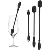 Escova De Garrafa De Silicone, Limpador De Garrafa Escova Água Com Longo