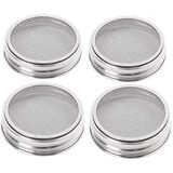 4 Pedaços Broto Jar Tampas De Aço Inoxidável Broto De Broto Para Mason Jars Mason Jar