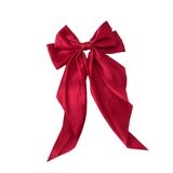 Seda Cetim Bow Hair Clip Gift Para As Mulheres Meninas Cabelo Barrettes