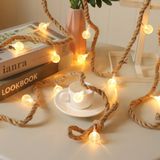 Corda De Corda De Cânhamo De Esfera Led, Bola De Bolha Decorativa
