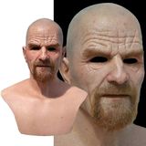 Máscara De Látex Breaking Bad Professor Mr. White Fantasia Realista Halloween Cosplay Props