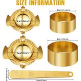 5 Peças De Aço Inoxidável Bolinhos De Massa Maker Set 2 Bolinho De Ouro