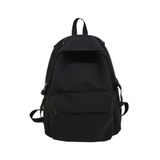 Mochila De Cor Sólida De Nylon Japonesa E Coreana, High Junior