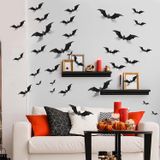 Halloween Bats Wall Decor, 2022 Adesivos 3d Atualizados Morcegos Dez