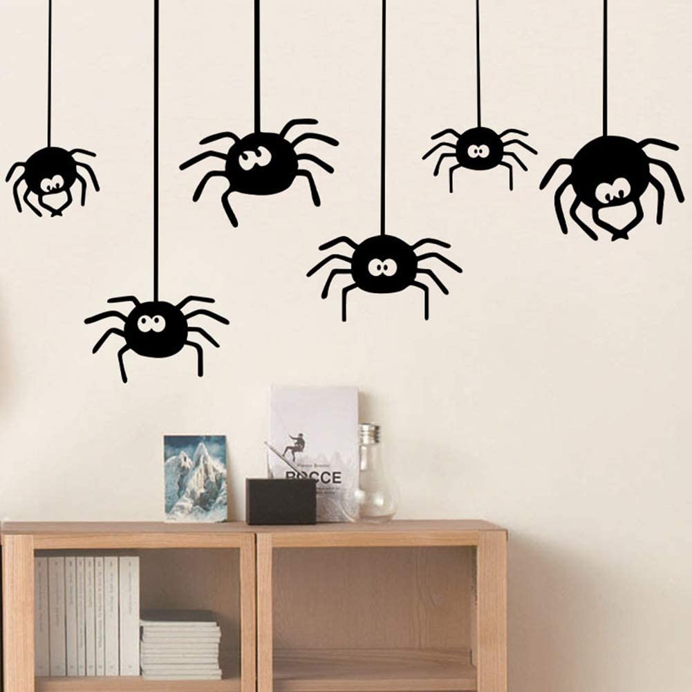 Feliz Halloween Adesivos De Parede Abóbora Aranha Morcego Janela Home Home