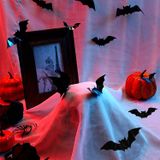 80 Pcs Halloween Suprimentos Removível Pvc 3d Decoração Realis