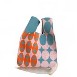 Bolsa De Malha Patchwork, Mochila De Moda De Um Ombro Só,