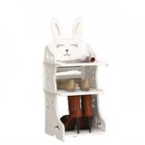 Home Door Vertical Cartoon Shoe Rack, Simples E Econômico