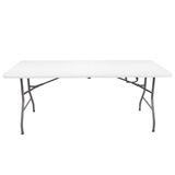 Mesa Dobrável Vira Maleta Portátil 1,80m Camping Premium