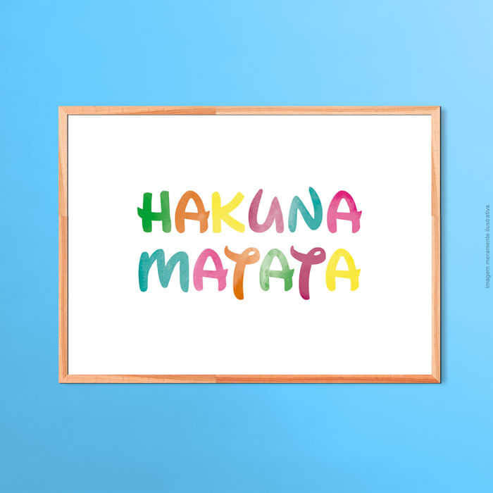 Quadro: Hakuna Matata