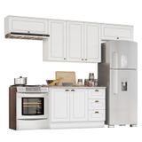 Cozinha Completa Americana 4 Peças Branco - Móveis Henn