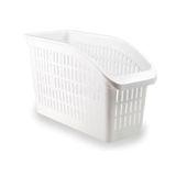 Organizador para Freezer e Geladeira de Plástico Retangular Branco