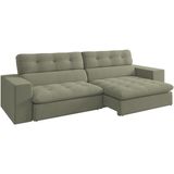 Sofa Retratil E Reclinavel 3 Lugares 218 Cm Eldorado Sl 940 Veludo Moll