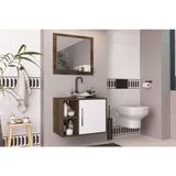Conjunto De Banheiro Completo Elite: Balcão, Painel E Cuba