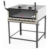 Forno Refratário Industrial C/ Infravermelho A Gás Prpi-900 G2 Kg  - 230 L Aço Inox Escovado  Com Cavalete  - Progás Gás Glp - Botijão Progás