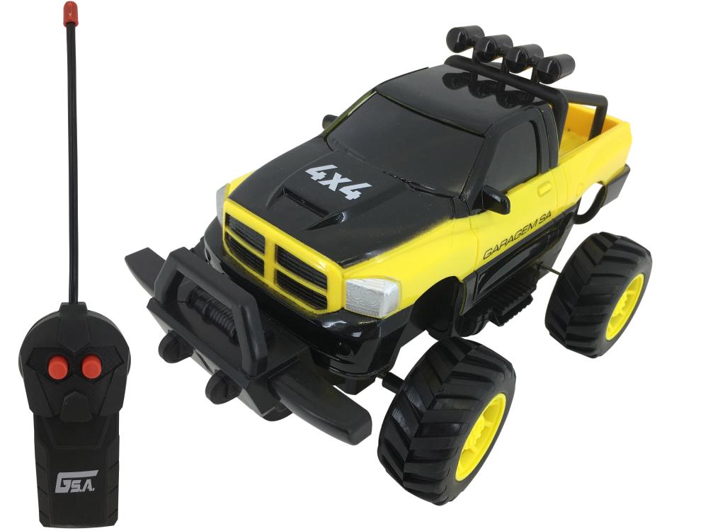 VEICULO DEMOLITION - RC3 FUNC - PILHAS - Amarelo