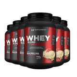 6x Whey Protein De Baunilha 900g Hf Suplements