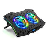 Base De Notebook 17.3 Gamer Cooler Led Rgb Nbc-400bk C3 Tech