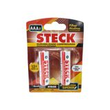 Pilha Steck Alcalina Aaa 2Pcs Blister