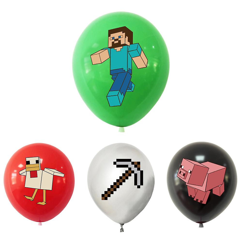 Minecraft Temático Feliz Aniversário Festa Balão Set Decors Sup - Carrefour