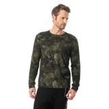 Camiseta Manga Longa Meia Malha Diametro Verde G