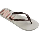 Chinelo Havaianas Masculino Top Basic 41/2 Branco/cafe