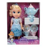 Boneca Princesas Disney Cinderela Hora Do Chá Com Acessórios Multikids - Br1923