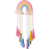 Arco-íris Borlas Cabelo Arcos Porta-malas Pendurado Bebê Cabelo Accessori