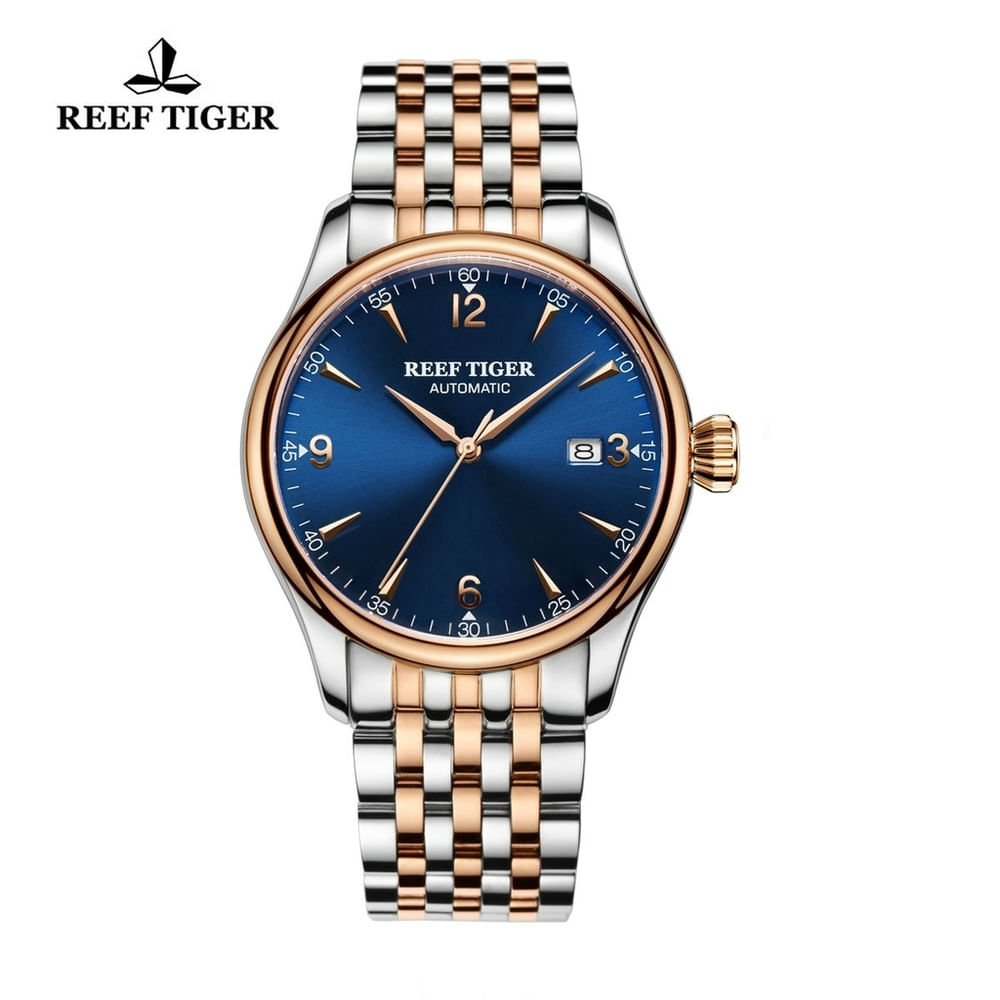 Relógio Masculino Reef Tiger Rga823g-yly À Prova D&#39;água Ouro