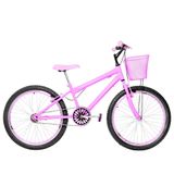 Bicicleta Infantil Feminina Aro 24 Aero Cor Rosa