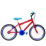 Bicicleta Infantil Masculina Aro 20 Aero Vermelha E Azul