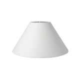 Cúpula em Tecido Cone Abajur Luminária 25/40x15cm Branco