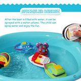 Banheira Flutuante Brinquedos De Banho ( 6pcs ), Bebê Macio Banho Barco Do Tempo