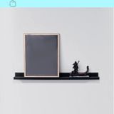 Prateleira Decorativa Multiuso Madeira Bemfixa Cor E Tamanho:preta 60x9
