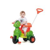 Triciclo Infantil Didino Dinossauro com Pedal e Empurrador  - Calesita