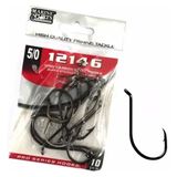 Anzol Pesca Marine Sports 12146 N°5/0 (3,7cm) Black 10 Peças