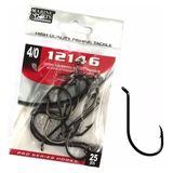 Anzol Pesca Marine Sports 12146 N°4/0 (3,4cm) Black 25 Peças