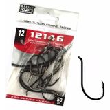 Anzol Pesca Marine Sports 12146 N°12 (1,0cm) Black 50 Peças