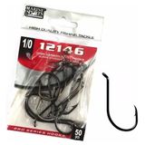 Anzol Pesca Marine Sports 12146 N°1/0 (2,7cm) Black 50 Peças