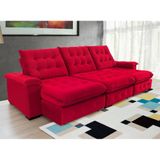 Sofá Coliseu Super Pillow 3,10m vermelho
