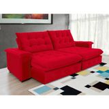 Sofá Coliseu Super Pillow 2,60m vermelho
