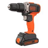 Parafusadeira Furadeira De Impacto Black+decker Bcd704c1 Bivolt 2vel Sem Fio 20v