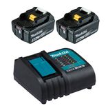 Kit Makita - 2 Baterias 18v 5.0ah + Carregador Bivolt + Maleta Kitmak1850b