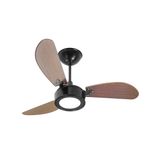 Ventilador de Teto Venti-Delta New Light LED 3 Pás 3 Velocidades Preto 110V