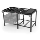 Fogão Industrial Baixa Pressão Pms-510fch Sem Forno Com Chapa - 4 Qs 1 Qd C/ Registro Pra Forno- Progás Gás Glp - Botijão Progás