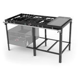 Fogão Industrial Baixa Pressão Pms-510f Sem Forno E Chapa - 4 Qs 1 Qd C/ Registro Pra Forno- Progás Gás Glp - Botijão Progás