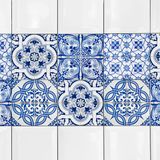 ROLO Adesivo - Azulejo Vintage Blue - 1,23x0,60m