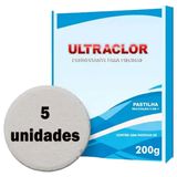 Kit Com 05 Pastilhas De Cloro Para Piscinas 200g Utraclor