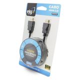 Cabo HDMI 1,8m Versão 2.0 High Speed C/ Ethernet 3D 4K HS1018 ELG