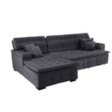 Sofá Retrátil e Chaise Orlando 240x170 chumbo